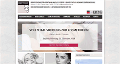 Desktop Screenshot of kosmetikfachschule.de